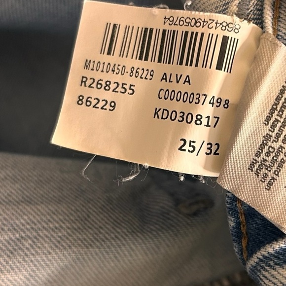 Mavi Alva Straight Leg Cargo Pants - Light Indigo- Size 25 - Picture 11 of 16